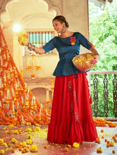 RAAS VOL-3 BY KHUSBHOO NAVRATRI SPECIAL LEHENGA CHOLI MANUFACTURER IN INDIA